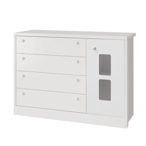 Cômoda Infantil Joãozinho Branco Brilho – Reller