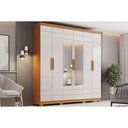 Ver imagem 1 de Guarda Roupa Casal Flora 06 Portas Cinamomo/Off White Henn