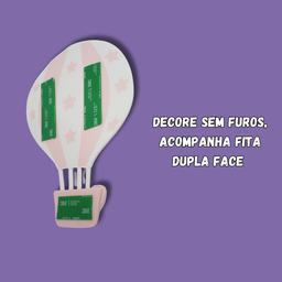 Gancho de Parede Decorativo "balão":rosa - 3