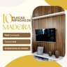 10 Placas Adesivos Painel Ripado Mdf 50x11cm Imbuia - 3