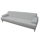 Ver imagem 1 de Sofá Stok 3 Lugares Cor Cinza com Pés Pretos 250 Cm - 60850