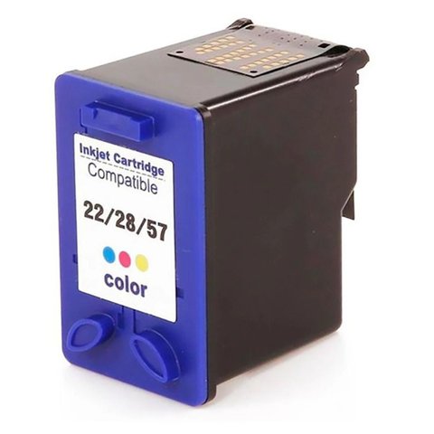 Cartucho de Tinta Colorido Compatível 22 28 57 para Hp F4180 F380 J3680 D2360 D2460 3920 3930 3420 D