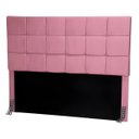 Ver imagem 1 de Cabeceira Queen 160 Cm Estofada Talita em Suede com Frame:rosa