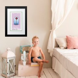 Quadro Pequeno Príncipe Rosa Selo - 60x48cm:moldura Preta - 1