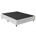 Ver imagem 1 de Cama Box Base Casal Queen 1,58m Suede Marsala Branco
