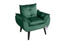 Ver imagem 1 de Poltrona Decorativa Opala Veludo Verde SMF DECOR