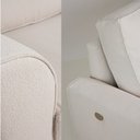 Ver imagem 4 de Sofá 2 Lugares com Carregador Usb, em Bouclé Branco - Fla004