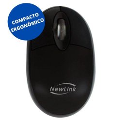 Mini Mouse Usb 1000 Dpi Standard Newlink Preto Mo304cnl - 2