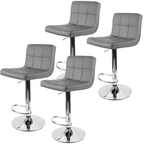 Kit 4 Banquetas Gomos para Cozinha em Material Sintético 3-35