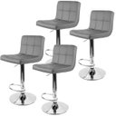 Ver imagem 1 de Kit 4 Banquetas Gomos para Cozinha em Material Sintético 3-35