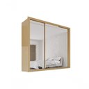 Ver imagem 5 de Guarda Roupa Casal Crsal 3 Portas de Correr 4 Gavetas MDP Madeirado Multimóveis 185,5cm