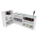 Ver imagem 1 de BALCÃO PRATELEIRAS DUPLA M55.2021.B (LOJA, ATENDE, ROUPAS) MUNDI MOVEIS