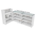 Ver imagem 5 de BALCÃO PRATELEIRAS DUPLA M55.2021.B (LOJA, ATENDE, ROUPAS) MUNDI MOVEIS