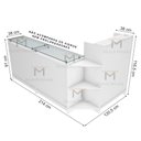 Ver imagem 3 de BALCÃO PRATELEIRAS DUPLA M55.2021.B (LOJA, ATENDE, ROUPAS) MUNDI MOVEIS