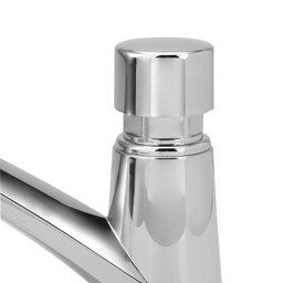 Torneira Lavatório Automática Abs Botão em Aço Inox:prateado/cromado - 4