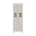 Ver imagem 7 de Guarda-roupa Infantil 62cm 2 Portas com Vidro e 2 Gavetas Ternura Multimóveis Mp4476 Branco/off