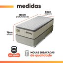 Ver imagem 7 de Cama Box Colchão Solteiro Molas Ensacadas Gold Star 88x188x76cm Hellen - Suporta até 120 kg