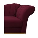 Ver imagem 6 de Recamier Vanessa 1,40M Lado Esquerdo Suede Bordô - ADJ Decor