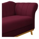 Ver imagem 5 de Recamier Vanessa 1,40M Lado Esquerdo Suede Bordô - ADJ Decor