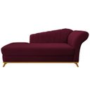 Ver imagem 2 de Recamier Vanessa 1,40M Lado Esquerdo Suede Bordô - ADJ Decor