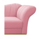Ver imagem 6 de Recamier Vanessa 1,40M Lado Esquerdo Suede Rosa Bebê- ADJ Decor
