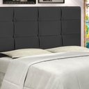 Ver imagem 2 de Cabeceira Casal Jbe Moveis Style 144cm Preta Cama Box 138cm