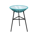 Ver imagem 1 de Mesinha de Canto Acapulco para Todos Os Ambientes Azul Turquesa (acompanha Vidro)