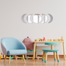 Kit Conjunto de Espelhos Decorativos Fases Lua Para Quarto Infantil Bebe Cabeceira Cama - 1