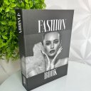 Ver imagem 2 de Decoração sala quarto livro fake cinza preto fashion book