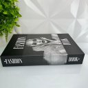 Ver imagem 3 de Decoração sala quarto livro fake cinza preto fashion book