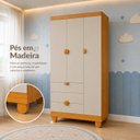 Ver imagem 5 de Guarda-Roupa 3 Portas para Quarto de Bebê 100% MDF Apolo