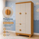 Ver imagem 6 de Guarda-Roupa 3 Portas para Quarto de Bebê 100% MDF Apolo