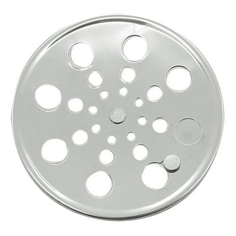 Ralo Grelha Inox para Banheiro Redondo 15x15 com Fecho