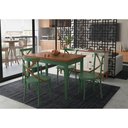 Ver imagem 2 de Mesa Colors em Madeira Maciça Retangular 4 Lugares - 120 X 80cm Verde