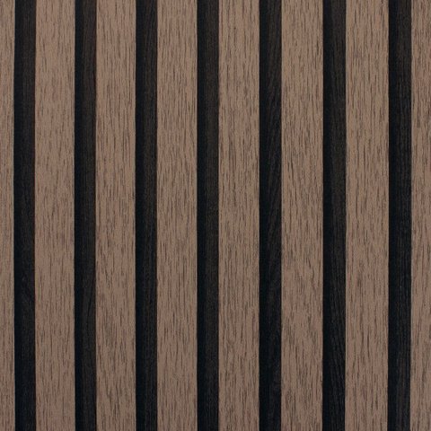 Papel de Parede Ripado Madeira Marrom+ Cola Inclusa- Vinilico Lavável