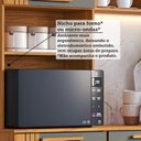 Ver mais imagens de Cozinha Modulada Compacta 4 Peças 7 Portas e 1 Gaveta 221cm 100% MDF Viena Espresso Móveis
