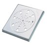 Ralo Grelha Inox para Banheiro Quadrado 10x10 com Fecho - 2