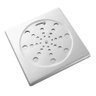 Ralo Grelha Inox para Banheiro Quadrado 10x10 com Fecho - 1