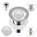 Ver imagem 4 de Valvula / Ralo Lavatorio Cromado 7/8 Cuba Pia:prateado/sim