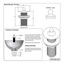 Ver imagem 5 de Valvula / Ralo Lavatorio Cromado 7/8 Cuba Pia:prateado/sim