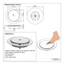 Ver imagem 6 de Ralo Inteligente Click para Banheiro Redondo 15x15 Veda Cheiro
