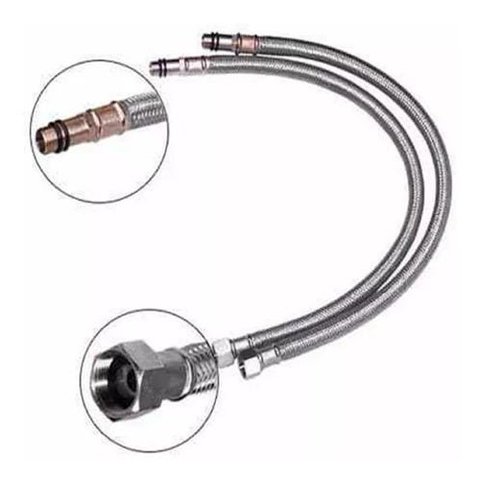 Engate Mangueira Flexível Misturador Monocomando 60cm (par)