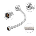 Ver mais imagens de Sifão Sanfonado Universal Cr + Engate Flexível Trançado 40cm