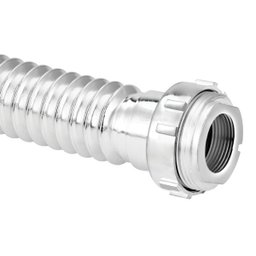 Sifão Sanfonado Universal Cr + Engate Flexível Trançado 40cm - 9
