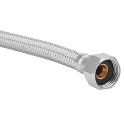 Sifão Sanfonado Universal Cr + Engate Flexível Trançado 40cm - 10