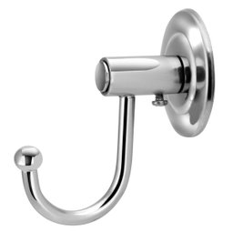 Gancho Cabideiro Porta Toalha Metal Cromado Banheiro Parede - 1