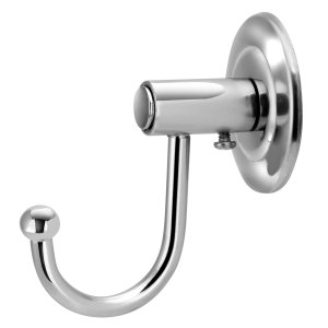 Gancho Cabideiro Porta Toalha Metal Cromado Banheiro Parede