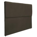 Ver imagem 1 de Cabeceira Cama Box Almofadada Lisa Luxo Suede Rbl:casal Tradicional/marrom