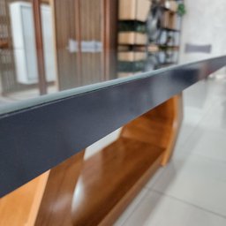 Sala de Jantar 220x100 MDF/Vidro 8 Cadeiras Lottus Bom Pastor - 5