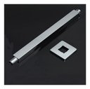 Ver imagem 2 de Braço/tubo De Teto Quadrado Para Chuveiro/ducha Inox 24 Cm